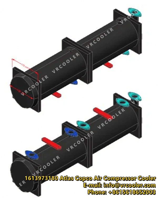1613973180 Atlas Copco Air Compressor Cooler